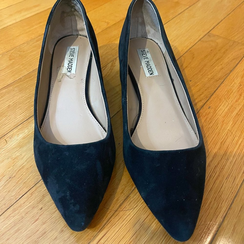 Black Suede Steve Madden Heels